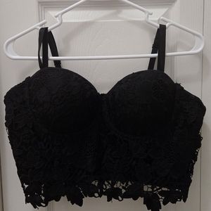 Lace Corset Crop Top